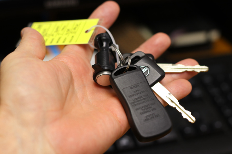 Sprzedaż samochodu - kluczyki