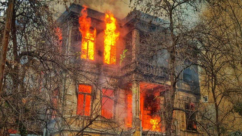 Zgłoszenie szkody z ubezpieczenia domu - pożar